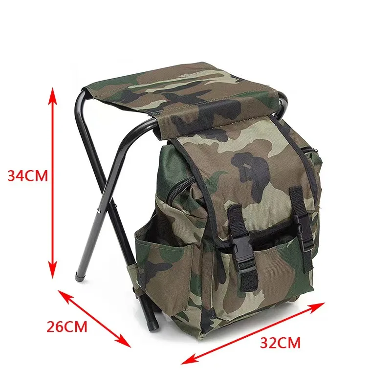 Outdoor Storage chair for Hiking Portable Backpack Chair for Camping Hunting fishing