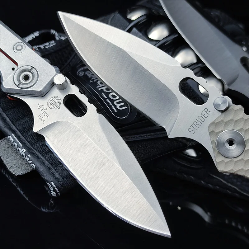 Outdoor EDC Camping Pocket Knife 420 Stainless Steel G10 Anti slip Handle Folding Knife