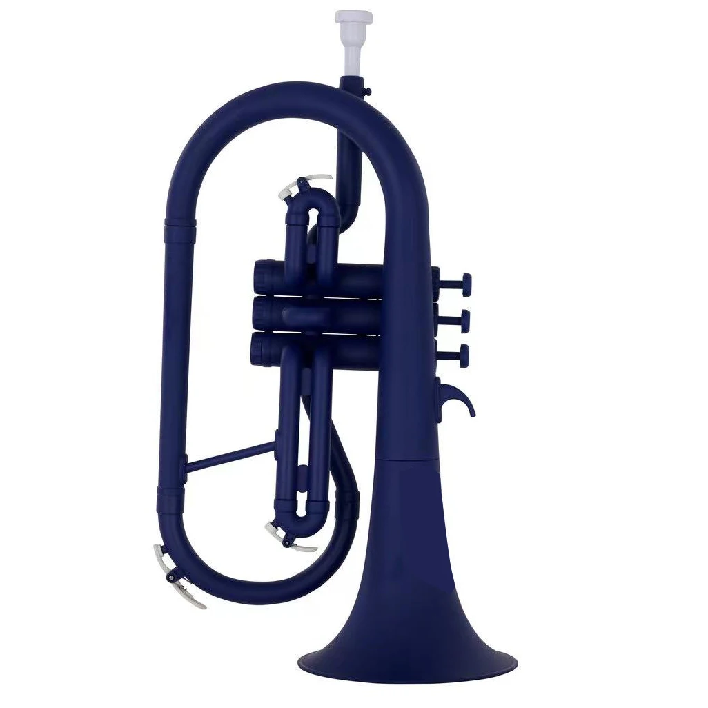 Chinese musical instruments produce plastic Bb flugelhorn