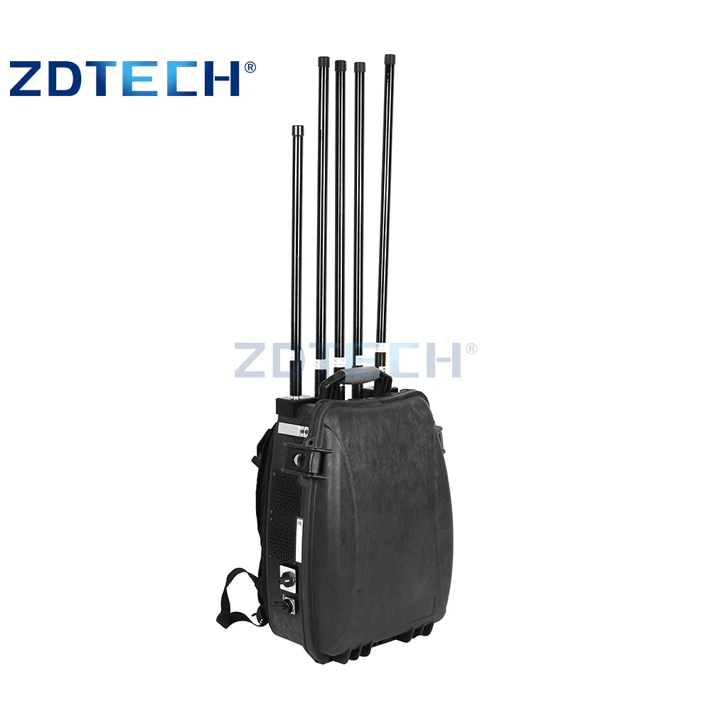 Factory Custom 5 Band Backpack UAV Directional Antenna 1.5G 1.2G 2.4G 5.8G Drone Signal Detector System