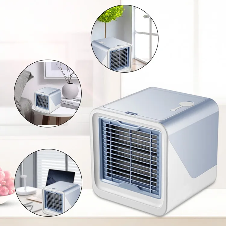 Home Office Personal Space Usb Rechargeable Portable Air Cooler With Led Breathing Light