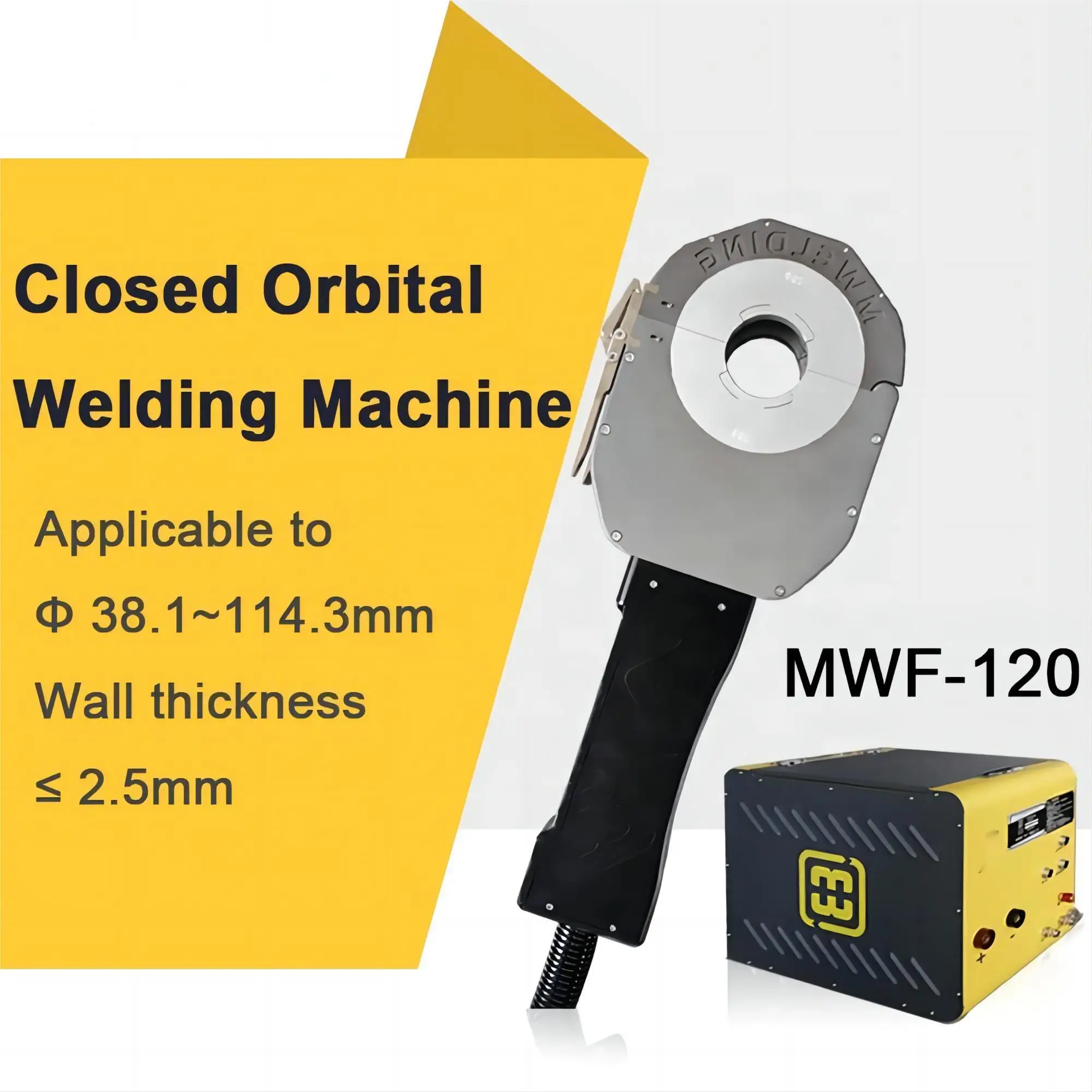MWF-120 O.D 38.1-114.3mm stainless steel pipe welding machine with the unique water cooling system