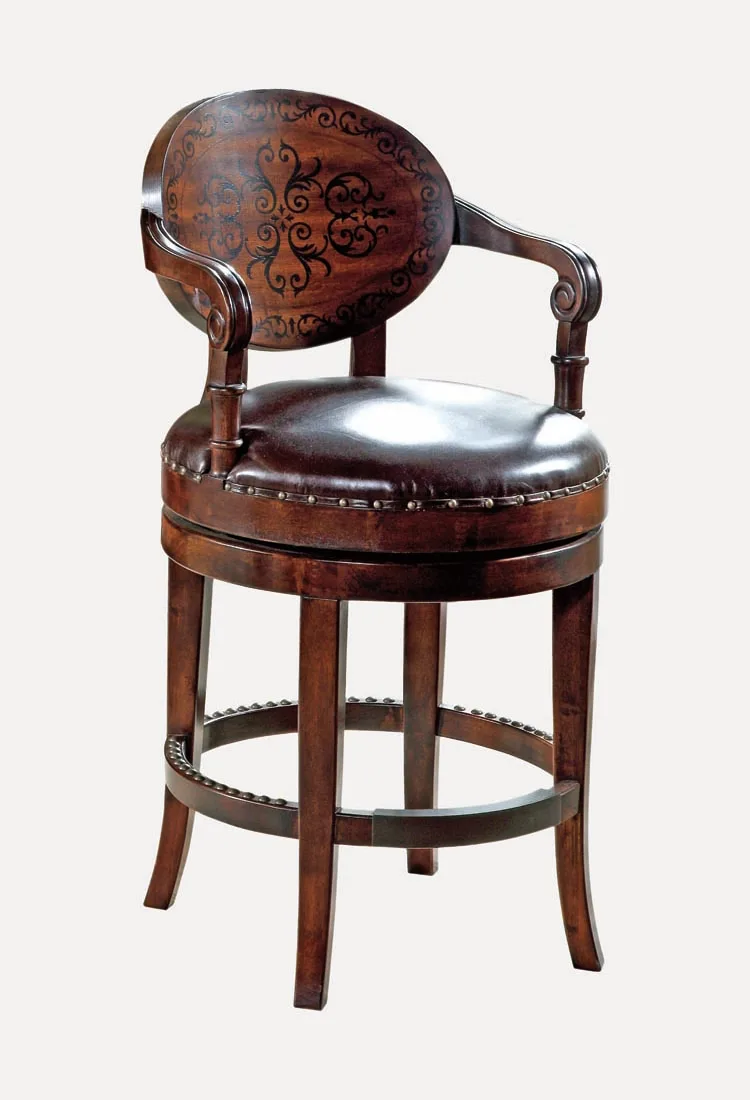 Hot sell luxury wooden marble top bar table furniture GF181