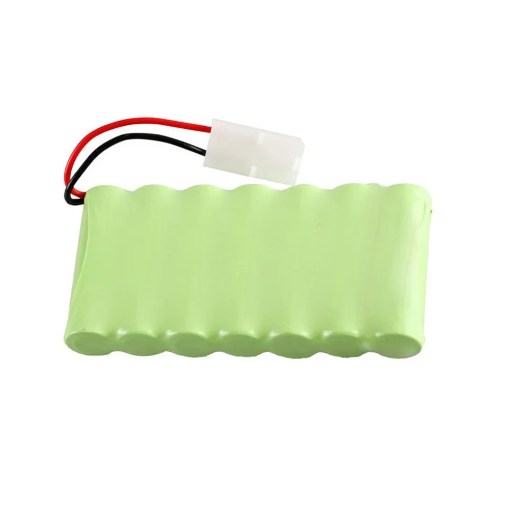 6V 2200mAh Ni-MH 5 AA Rechargeable Battery Pack with SM-2P Black 2 Pin Connector Plug and USB Charger Cable for RC Truck Cars