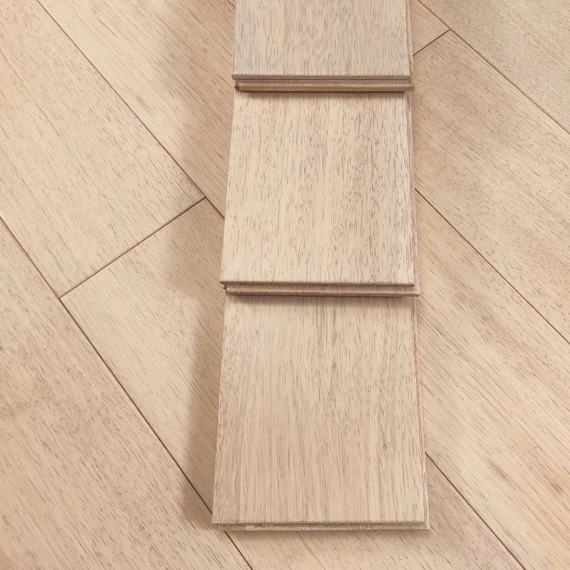 Indoor Bedroom Cream Solid Wood Flooring Wear-resistant Moisture proof hardwood flooring