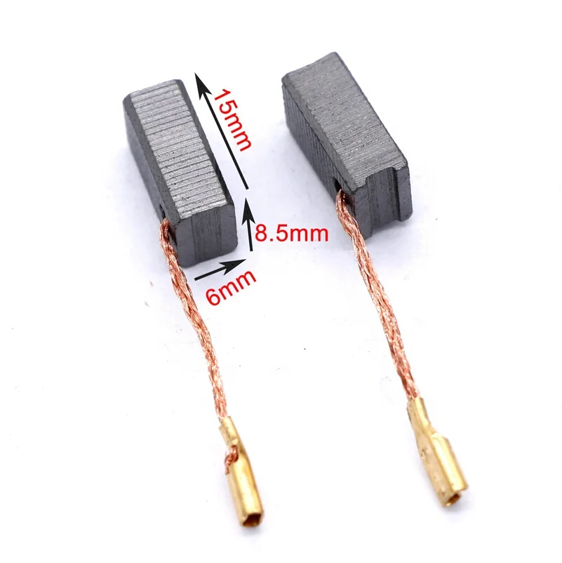 high quality Professional  #604 carbon brush 6x8.5x15 angle grinder power tools parts  free samples