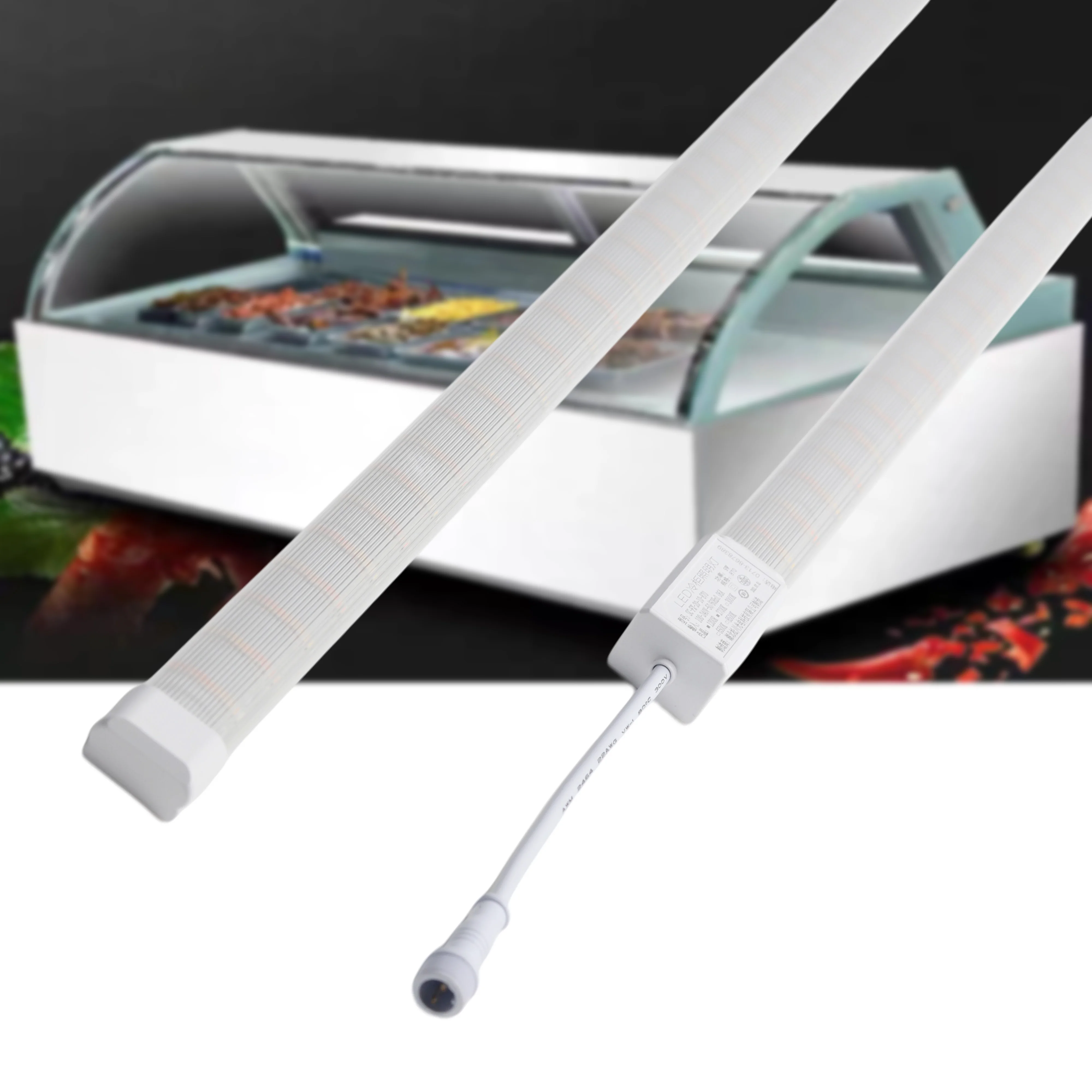 Double Colors Waterproof Led light Seafood Cabinet Display Horizontal Freezer Lighting