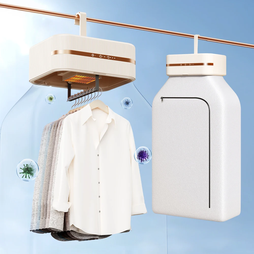 IMYCOO Popular Portable Baby Clothes Dryer Machine Mini Foldable Heat Pump Hanging Clothes Dryer for Home