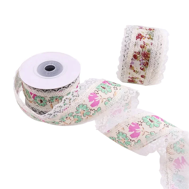 Wholesale Customized Factory Direct Korea Design Small Floral Lace Ribbon Flower Packaging DIY Cake Baking Decoration