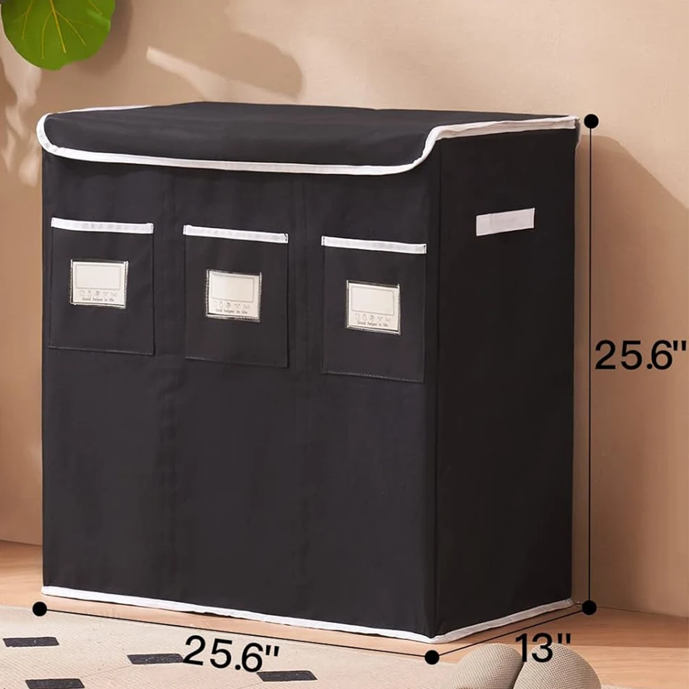 Extra Large Capacity and Durable Design Ideal for Organizing Clothes Stylish Laundry Basket with Lid
