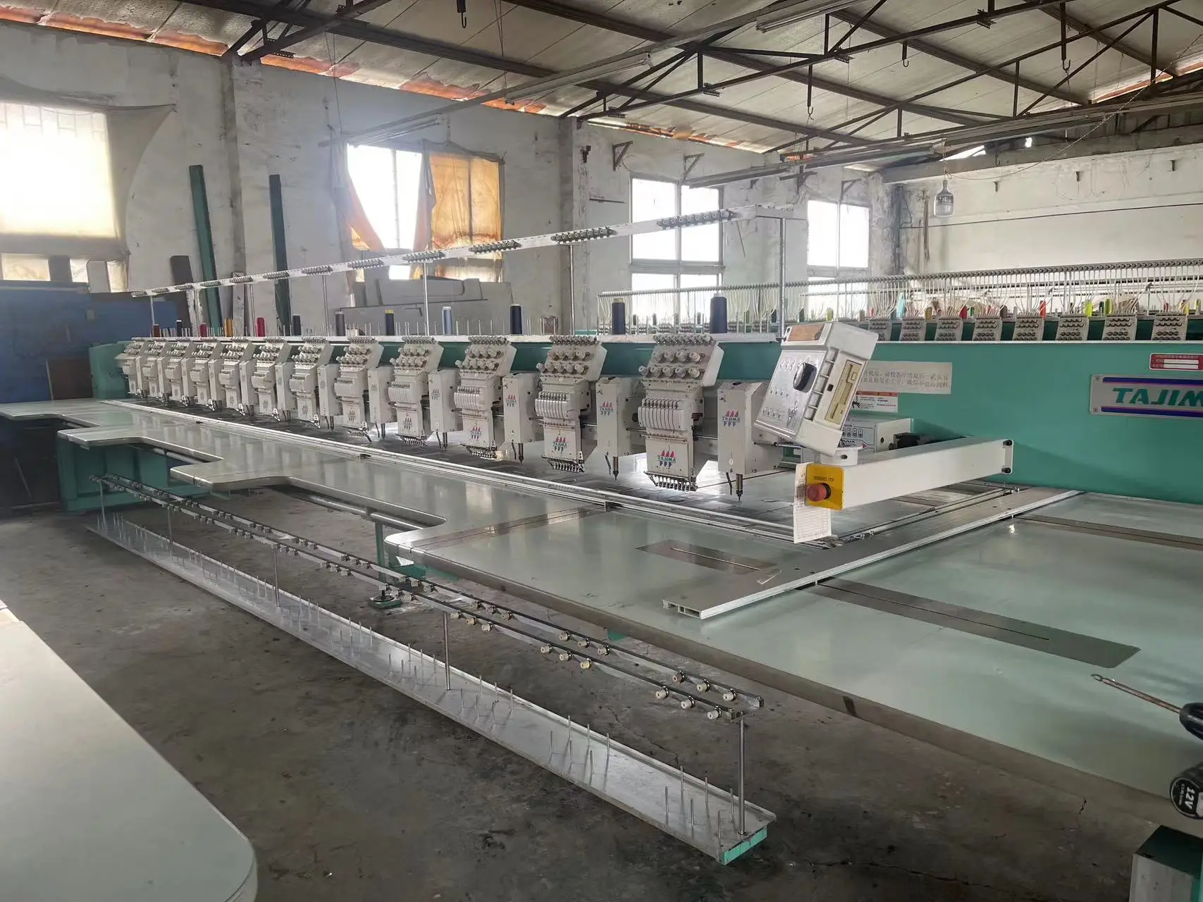 TAJIMA Embroidery Machine Four Six Eight Head Twelve Fifteen Twenty Needles Second Hand