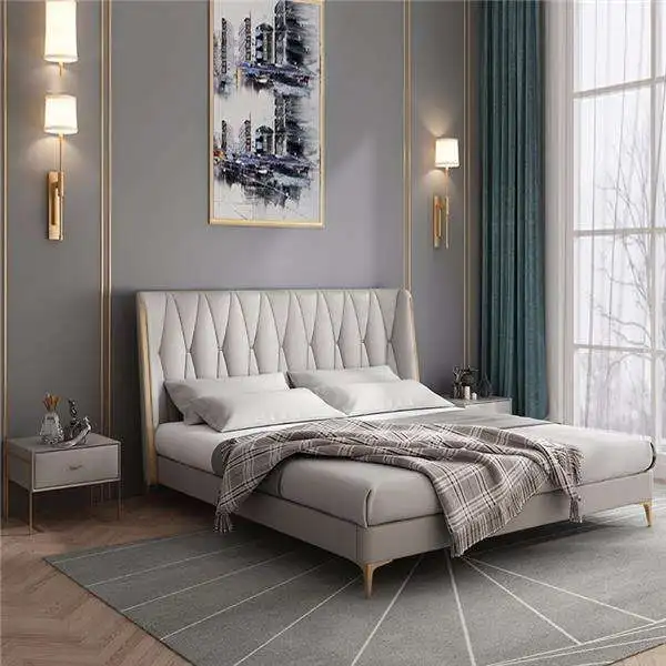 KEHUI king size bed frame luxury set with pocket spring mattress storage modern alaskan bedroom furniture super king size bed