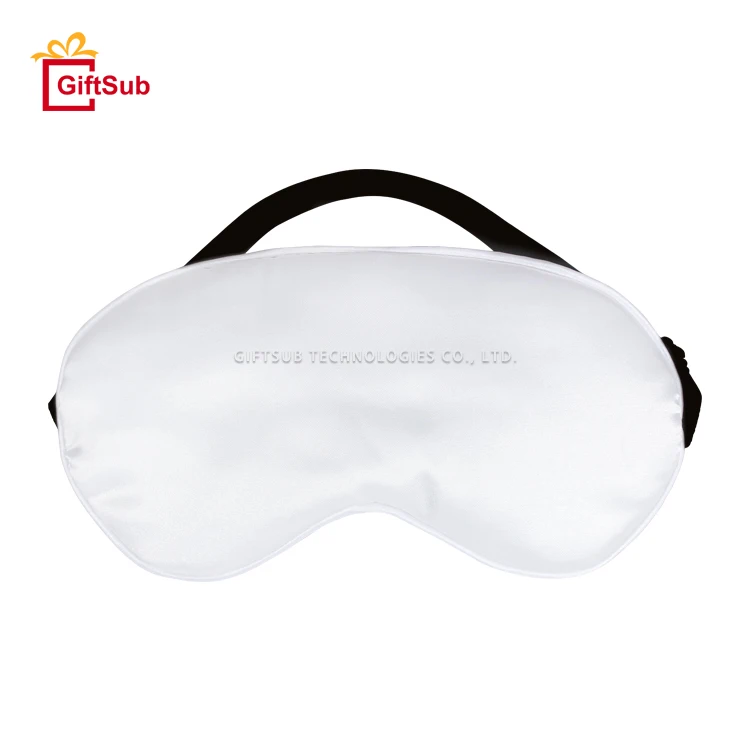 Wholesale High Quality Luxury Sublimation Blackout Sleep Travel  Eye Mask Silk