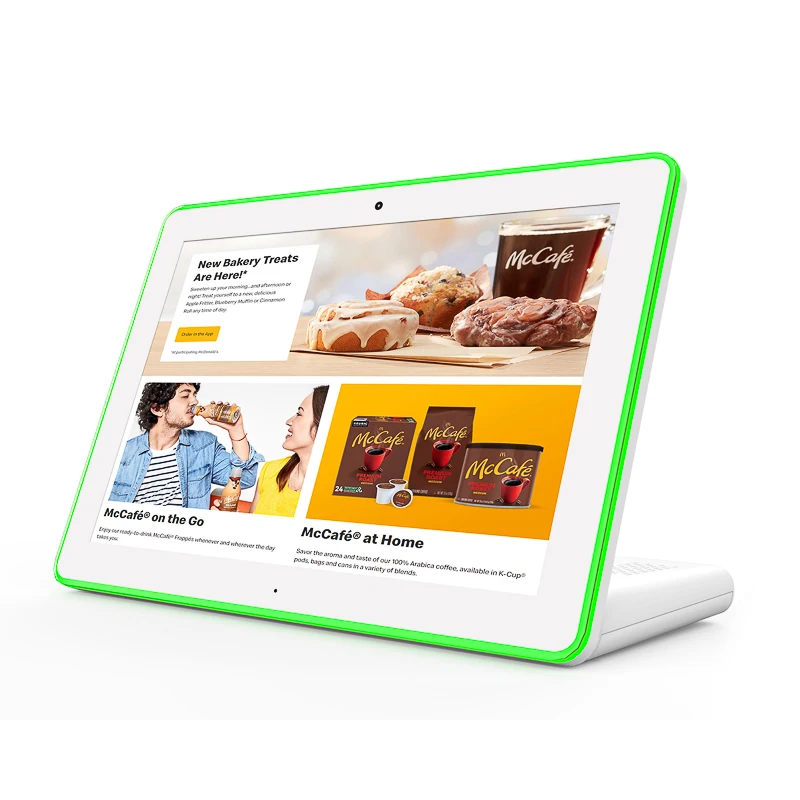 large stock RK3288 Android 8.1 IPS 10 points touch screen used for bank hotel restaurant taxi feedback L type 10 inch tablet pc