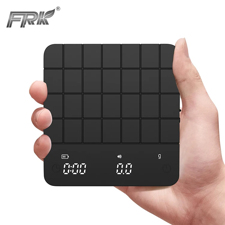 Mini New Design 2000 Grams Digital Coffee Scale With Timer Type-C Charging Portable Coffees Scale For Outdoor Barista Scale