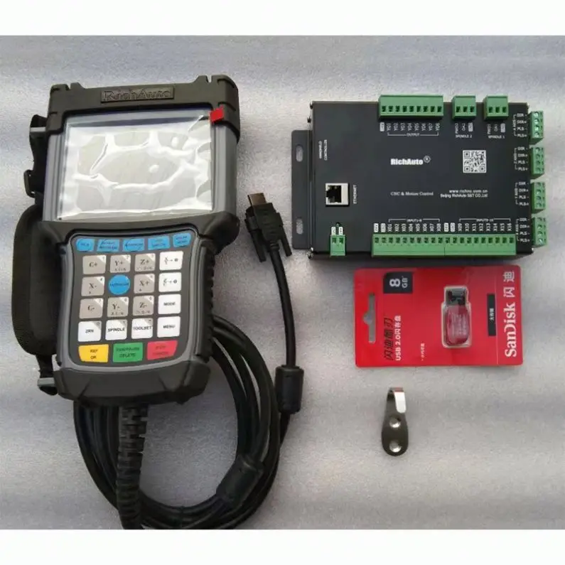 TEBAK Richauto dsp B51 dsp motion control system CNC machinery parts 3 axes CNC richauto b51 Embedded Handheld DSP controller