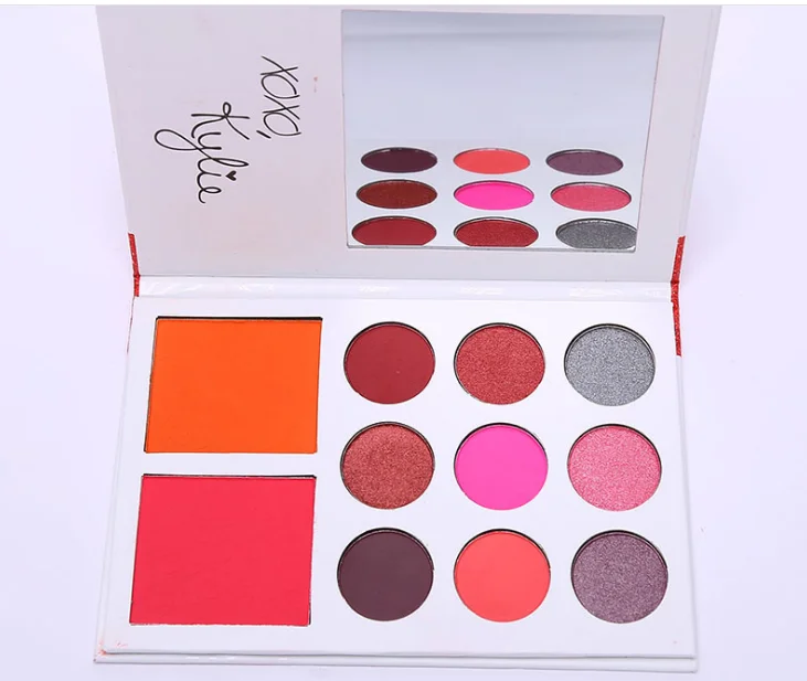 Popular  9 Colors Empty Eyeshadow Palette Custom Diy Eyeshadow Palette Private Label