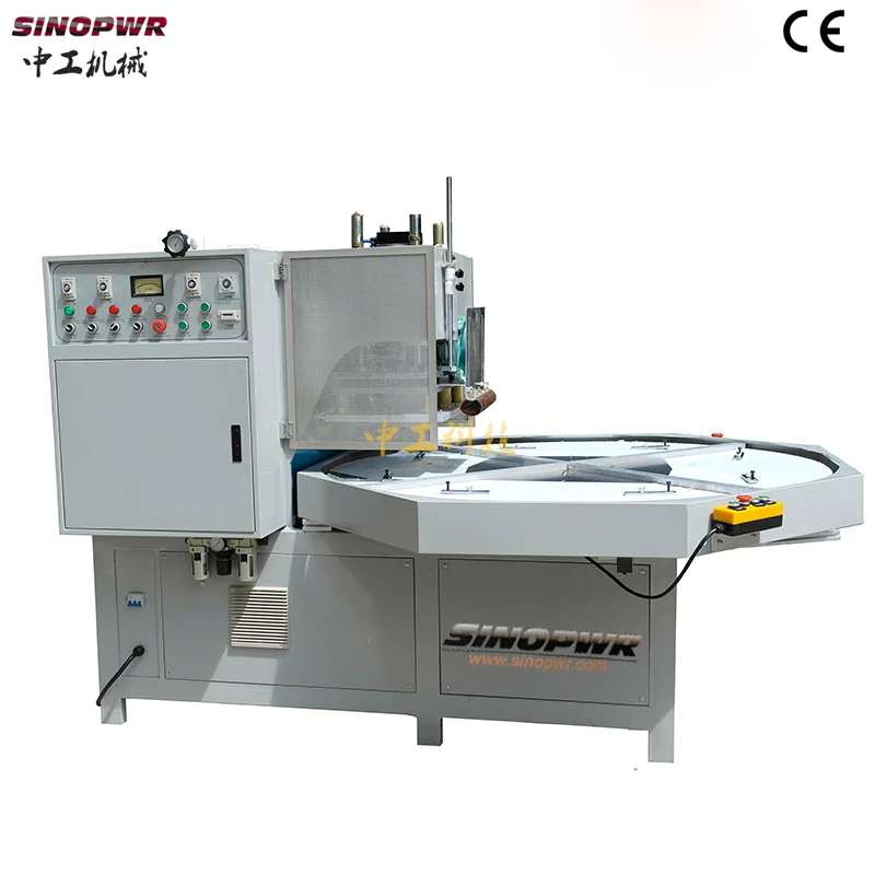 Multi heads rotary plate high frequency plastic welding machine blood bag welding machine