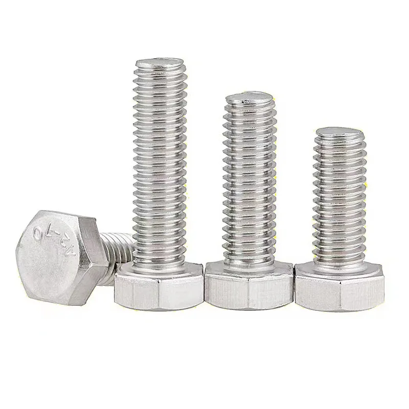 Ss Stainless Steel Bolt and Nut M16 X 100 M10x125 316 Grade M38 M26 Perno Hexagonal M8x2 M32 Bolts 5.8 Fasteners
