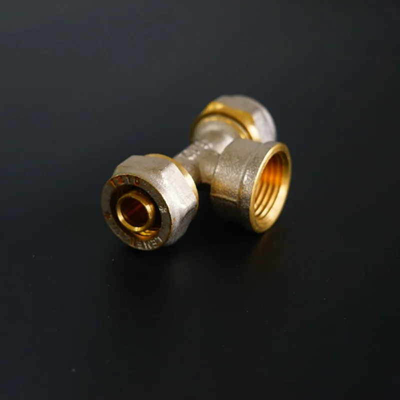 PEX Pipe Fitting Multilayer Wall Female brass material elbow PEX AL PEX  pipe fittings 20mm 25mm 32mm