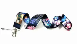 Rem Game Mobile Phone Neck Lanyard ID Badge Holder Kawaii Keychains Wrist Strap