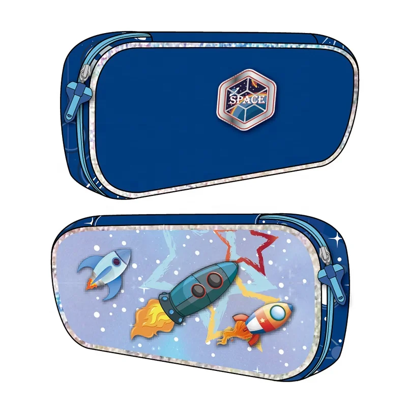 Manufacturer Wholesale Price School Bags Popular 3 In 1 Primary Bag With Pencil Case Lunch Bag Outer Space School Backpacks