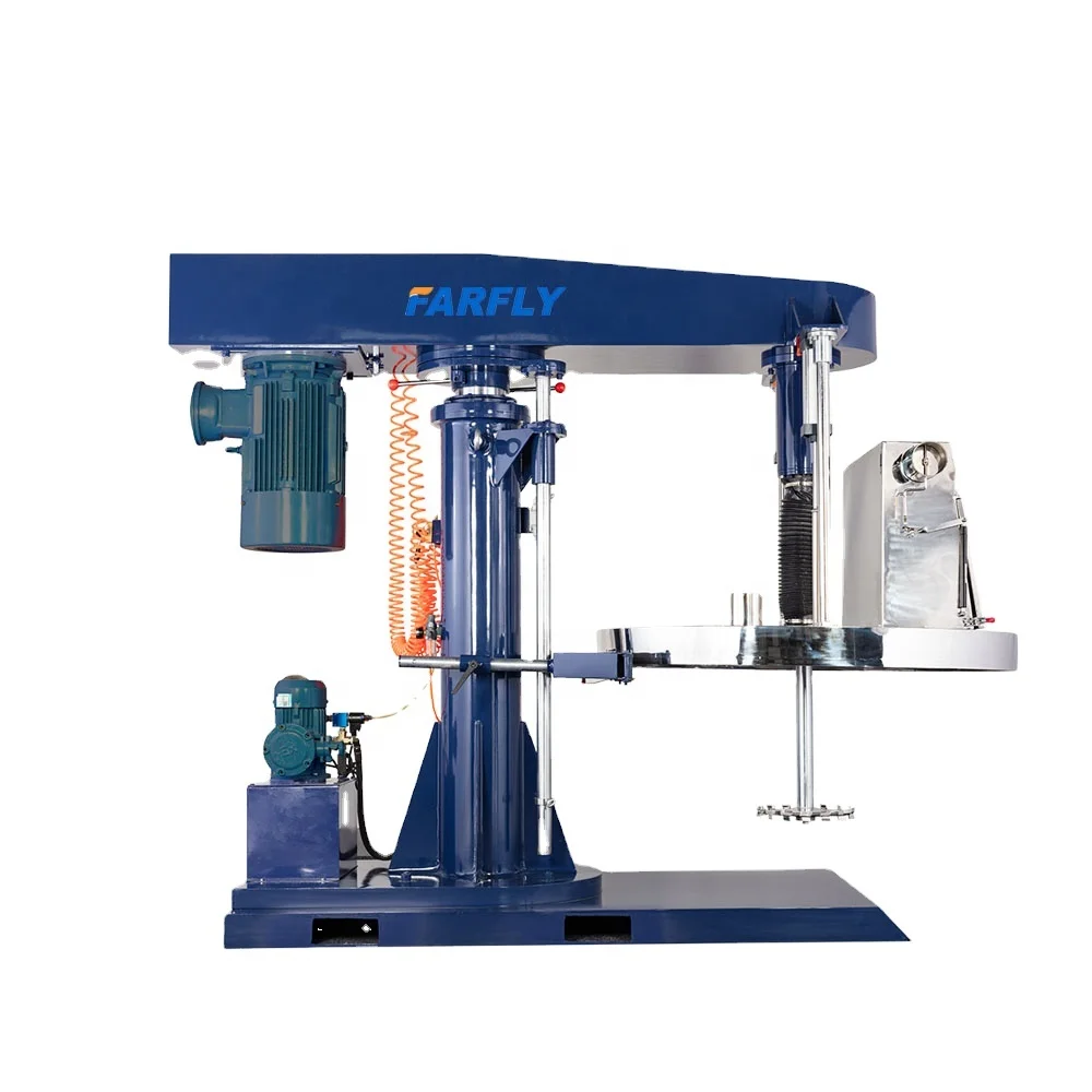 FDG55 Chemical hydraulic lifting high speed disperser for adhesive paint making machine