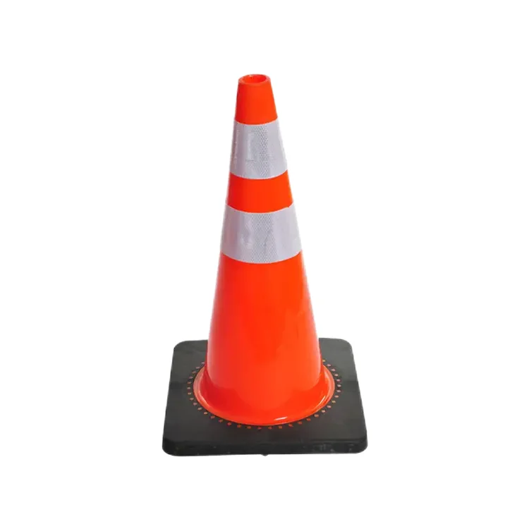 PVC Rubber Security Round Cones For Road Construction
