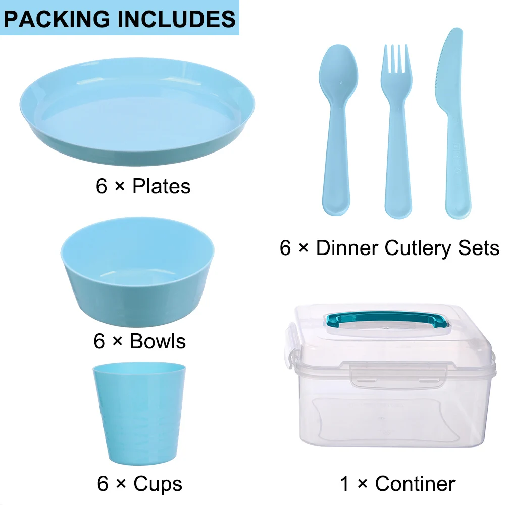 modern christmas gift kitchen plastic  plates set dinner dinnerware set reusable for 6 people wholesale bowl set