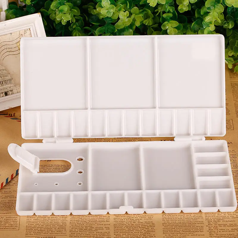 Art supplies Flip Folding Drawing Tools Palette 33 wells watercolor palette for oil drawing