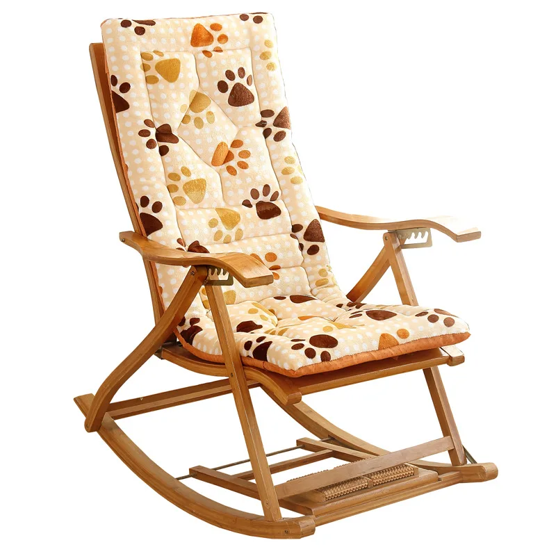 
Recliner Rocking Rattan Chair Cushion Folding Thick Garden Sun Lounge Seat Cushion Sofa Tatami Mat cushion Without Chair 