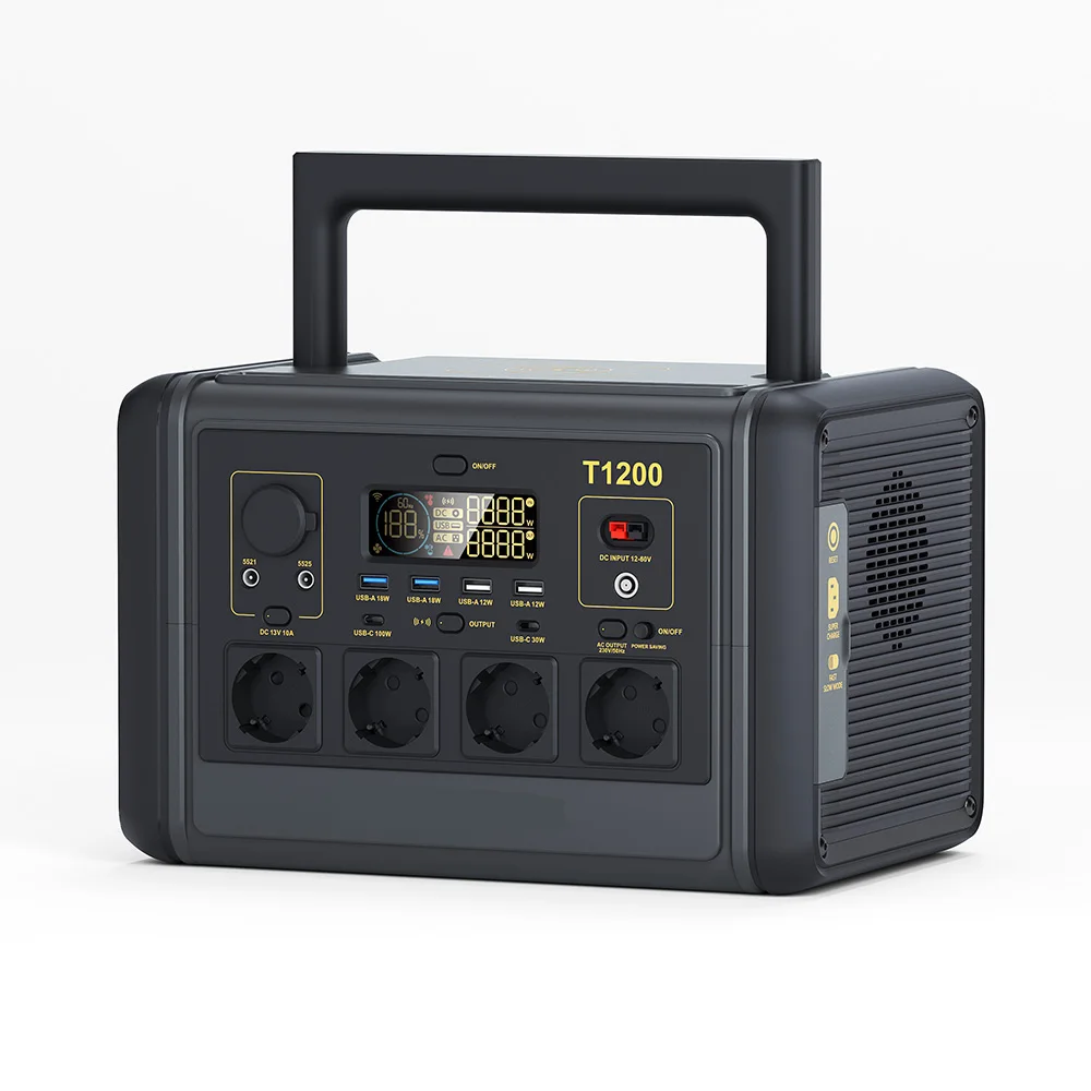 Открытый Кемпинг 1200 ватт 1000Wh Mini Ups портативный 110V 220V источник питания солнечная панель зарядная электростанция для ноутбука