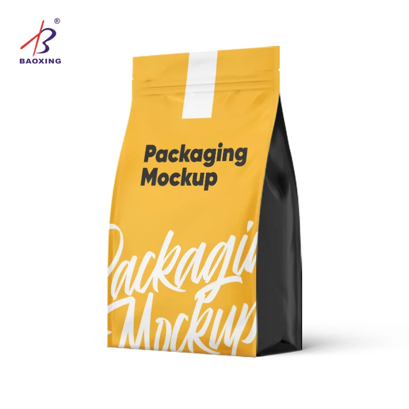 Moisture Proof Flat Bottom Mylar Stand Up Cashew Nut Packaging Plastic Dried Fruit Package Bag