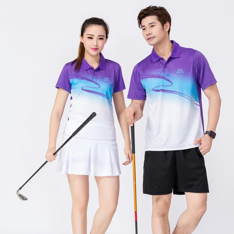 Custom Printing Logo Quick Dry Adult Team Sublimation Breathable Printed Tennis Jersey And Short badminton Tennis Clothes