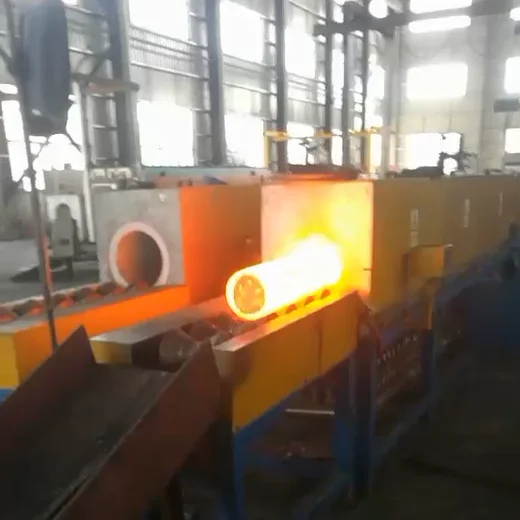 Luo yang Ju Dian industrial aluminum billet steel slab iron billet electric induction reheating preheating heating furnace