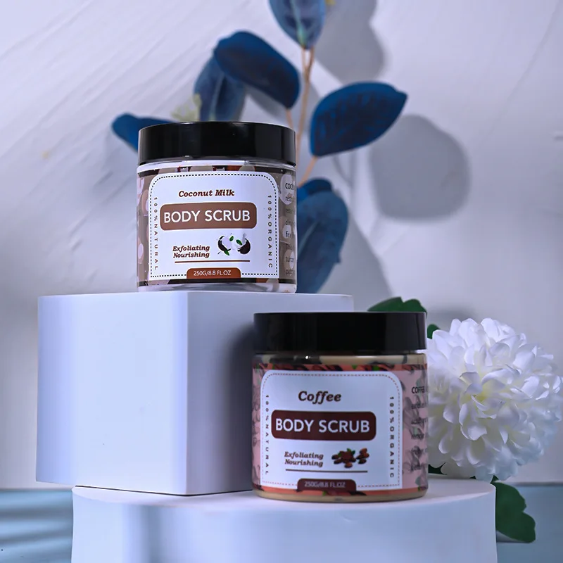 Shea Coconut Butter Body Scrub 250g Coconut Milk Coffee Face Scrub