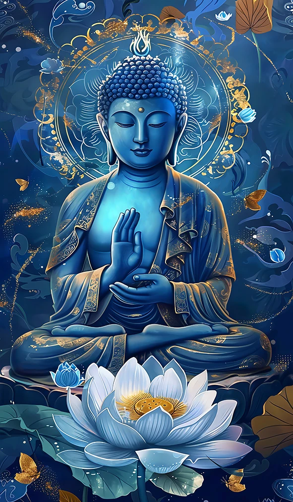 Wholesale Wall Art Canvas Painting Buddha Religious Poster Luxury Simple Wall Painting Living Room Home Decorative Painting