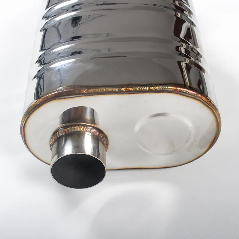 Auto refit exhaust pipe valve 63mm universal car vacuum H style valvetronic muffler 2 outlet exhaust silencer electric valve