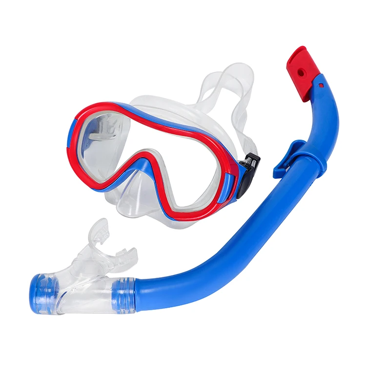 Цельная детская маска для дайвинга и ныряния Active с широким спектром Противоударная из закаленного