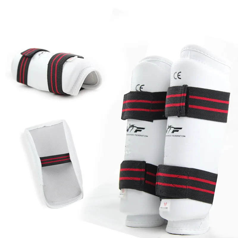 Sample free shipping factory price durable white martial arts gear taekwondo arm guard protector on sale
