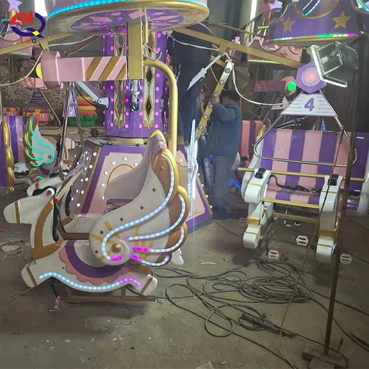 New-designed Amusement Park Funfair Playground Carnival Rides Self-control Swan Ride 12 Seats for Sale