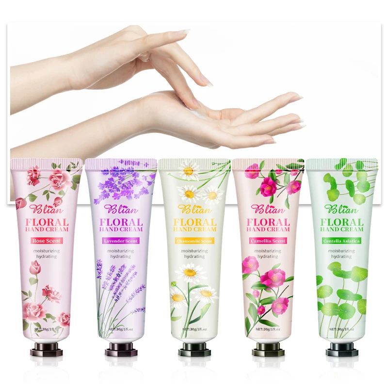 Оригинальный крем для рук отбеливающий и увлажняющий натуральный розовый корейский набор