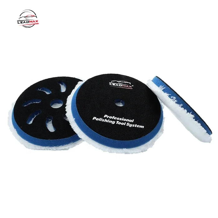 Microfiber Polishing Pads Buffing Compound Pads Fast Finishing for Car Wax Collection Buffer Pad Cr 5" Inch White