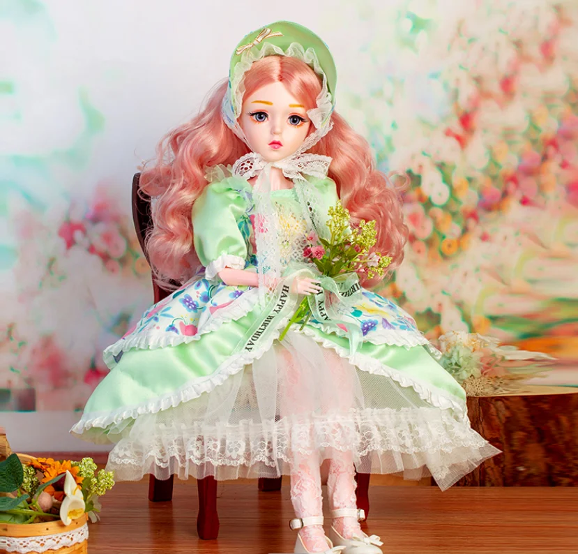 2023 Wholesale Price High Quality Original Design Luxury 1/3 Scale 60 cm Princess Doll Baby Toy with Elegant Doll Dress For Kids