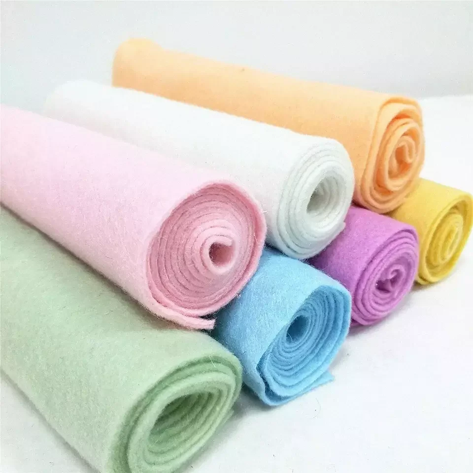 SENNIU Color Felt Sheets Multiple Colors Sizes 1mm/2mm/3mm/4mm/5mm Felt Fabric Sewing Felt Sheet Cloth Nonwoven Fabric