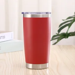 Beer Cup With Opener Whisky Stainless Steel Travel Car Mugs Lids Camping Tumblers Double Thermos Lowball Tumbler 16Oz