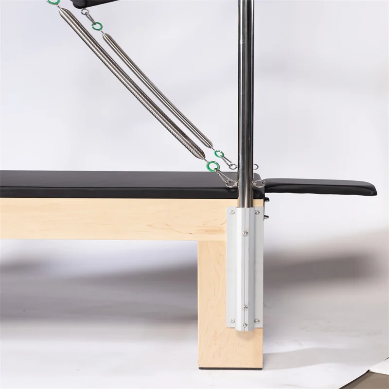 Wooden Equipment White Cadillac Pilates Reformers Home Gym Reformer Pilates Bed