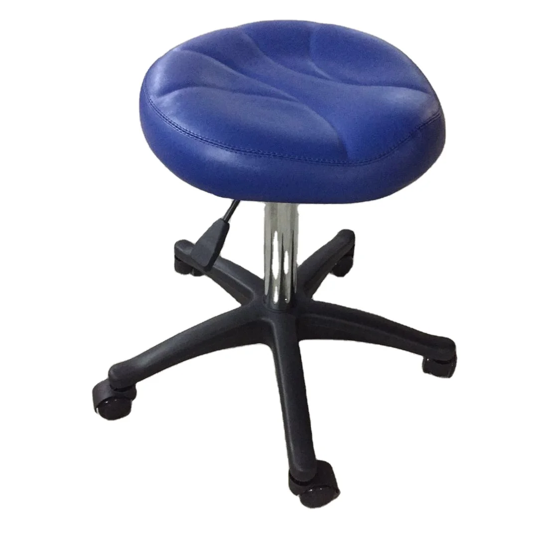 Hot Sale Blue Salon Chair Special Stainless Steel Master Chair For Hair Salon With Hydraulic Adjustable Salon Chair