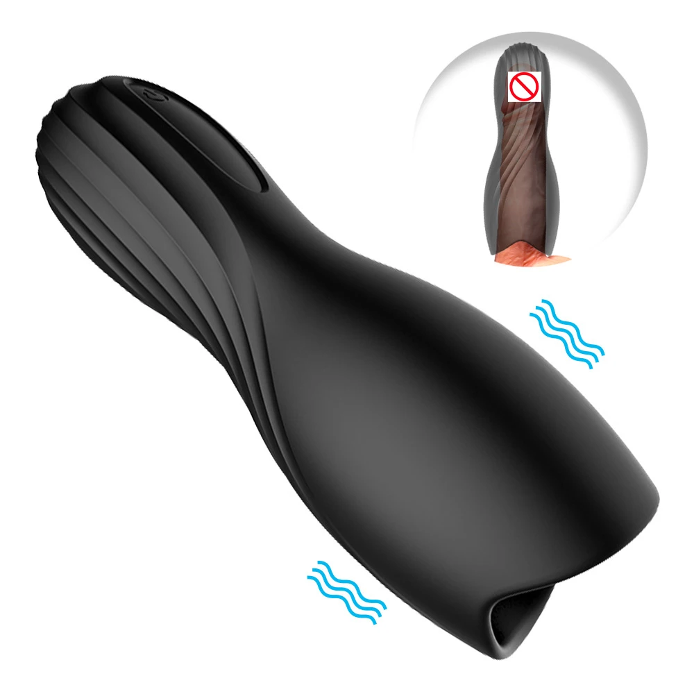 The big mouth vibrates in multiple frequencies masturbation cup adult sex toy for man