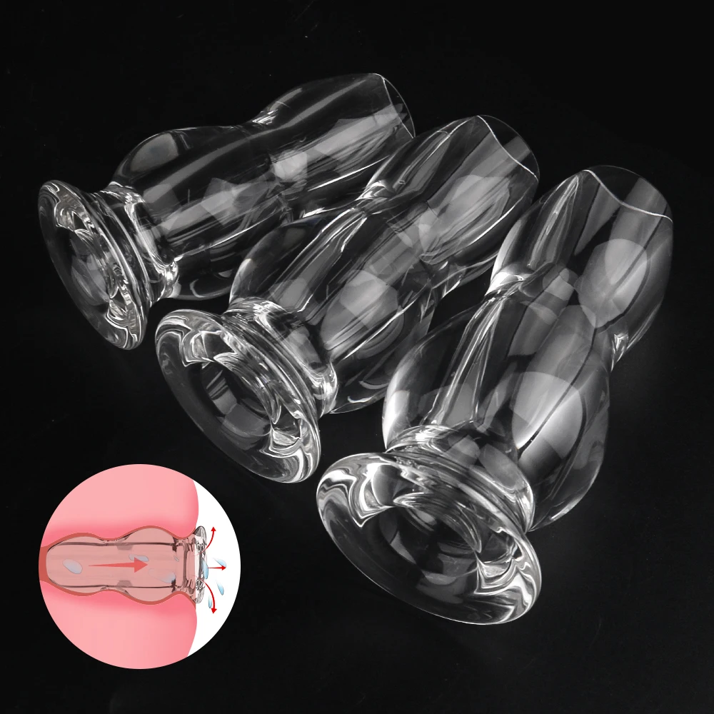 S-HANDE Original factory Acrylic endoscopic anal plug Large butt plug anal toys for men sex toys anal for women